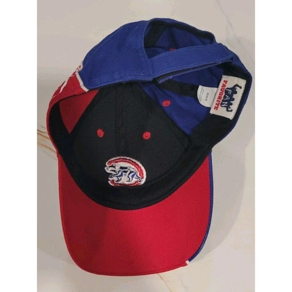 Chicago Cubs Hat Cap Blue Kids Adjustable Embroidered MLB Logo All Over